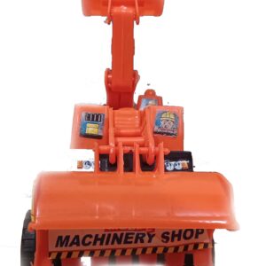 Small Orange Crane Car Toy for Kids – Sturdy and Fun Construction Vehicle Toy
