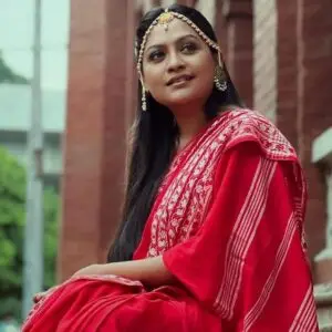 Red Colour Cotton Saree